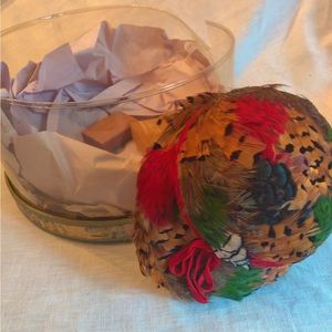 Vintage Elizabeth Ford Feather Hat